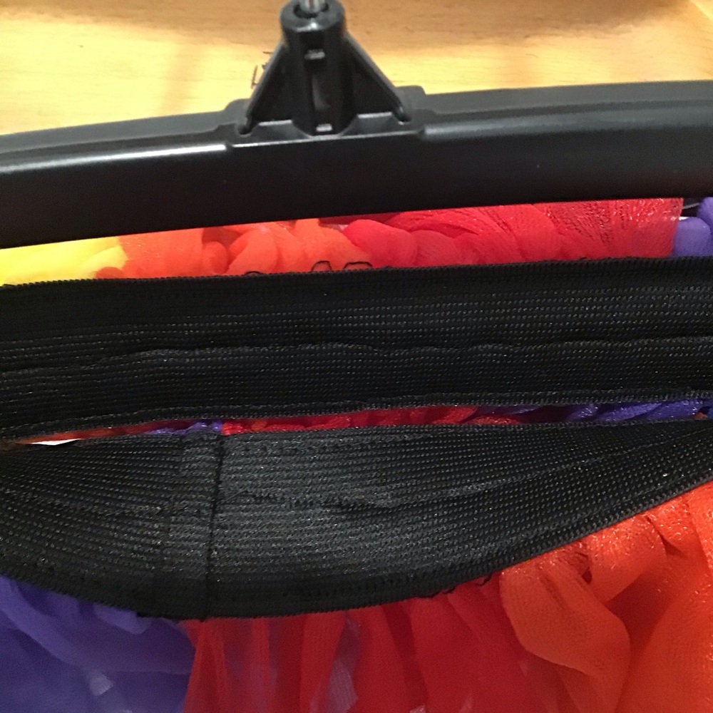 Rainbow Colorful Mesh Elastic Band Short Tutu - Picture 4 of 4